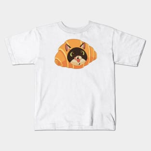 Croissant Cat Kids T-Shirt